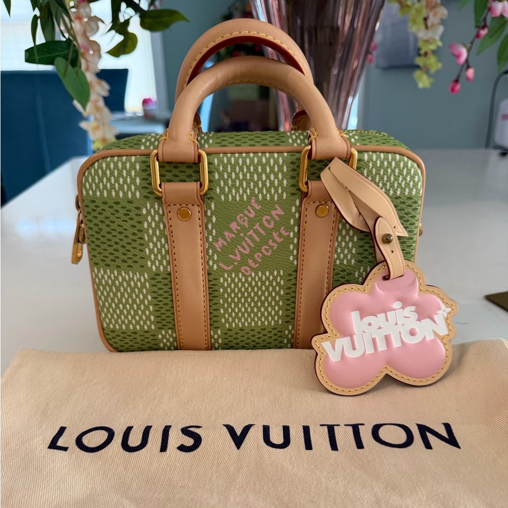 Louis Vuitton Damier Golf Nano Porte Documents Voyage Bag ~ Like New w/Dust Bag